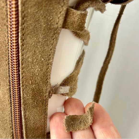 Free People Sun Seeker Tall Gladiator Sandal Brown Suede Lace-Up Size 39 NWT - Picture 12 of 13